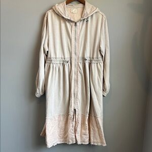 Oli & Hali Cream Hooded Trench Coat
